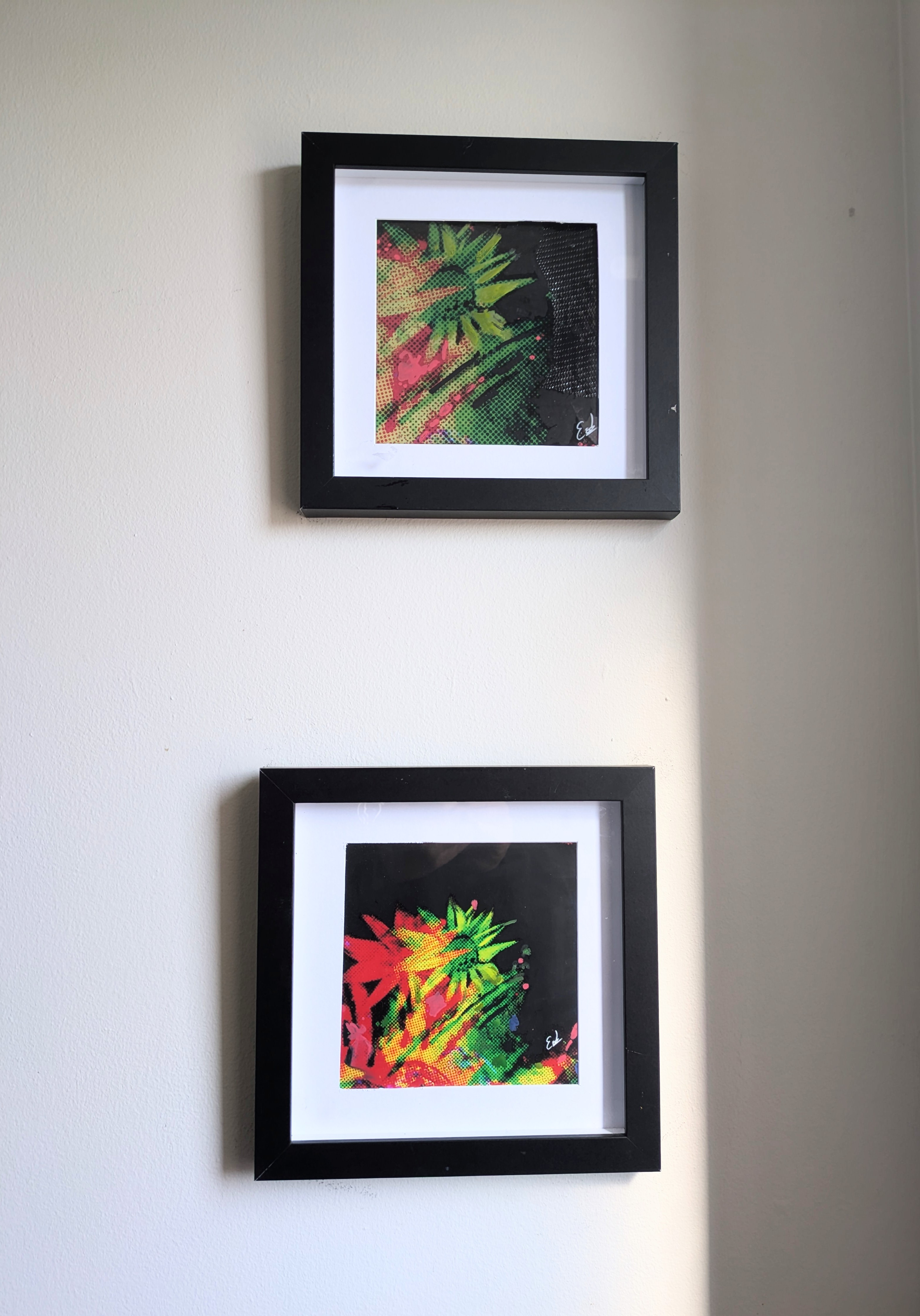 two Neotropica wall framed art paintings