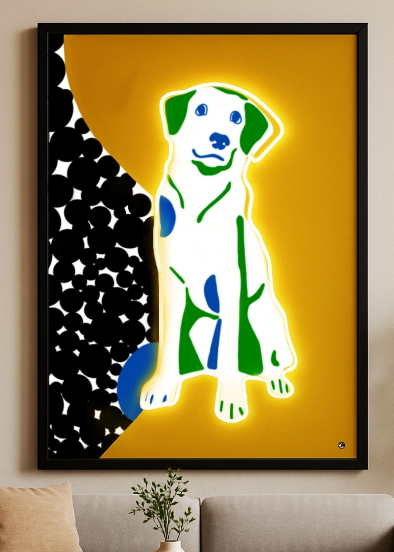Wild pop animal portraits collection dog